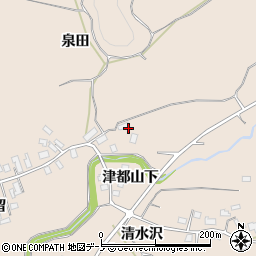 秋田県大館市商人留泉田45周辺の地図