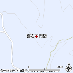 秋田県藤里町（山本郡）粕毛（喜右エ門岱）周辺の地図