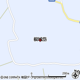 秋田県山本郡藤里町粕毛根城岱周辺の地図