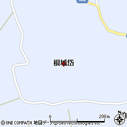秋田県藤里町（山本郡）粕毛（根城岱）周辺の地図