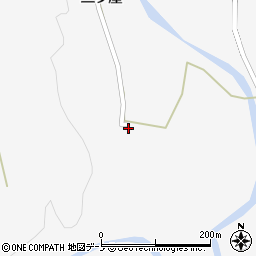 秋田県大館市雪沢二ツ屋44周辺の地図