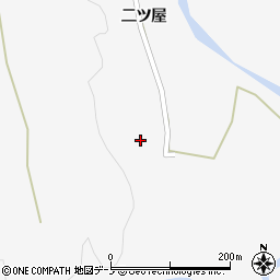 秋田県大館市雪沢二ツ屋47周辺の地図
