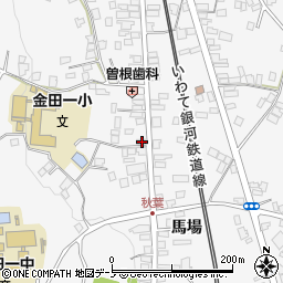 岩手県二戸市金田一野月198周辺の地図