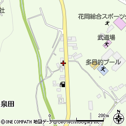 秋田県大館市花岡町猫鼻5-6周辺の地図