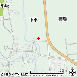 秋田県鹿角郡小坂町小坂下平周辺の地図