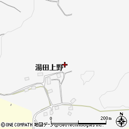 岩手県二戸市金田一湯田上野周辺の地図