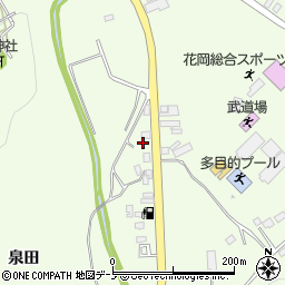 秋田県大館市花岡町猫鼻5-7周辺の地図