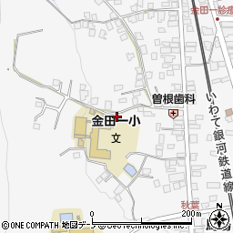 岩手県二戸市金田一野月16周辺の地図