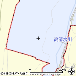 秋田県鹿角郡小坂町上向下横越周辺の地図