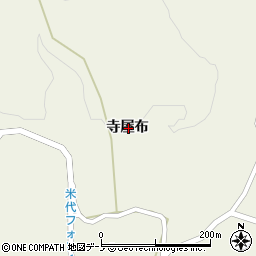 秋田県山本郡藤里町藤琴寺屋布周辺の地図