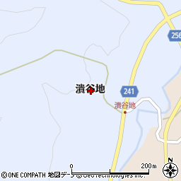 岩手県二戸市野々上潰谷地周辺の地図