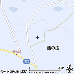 秋田県藤里町（山本郡）粕毛（上鴨助岱）周辺の地図