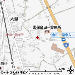 岩手県二戸市金田一馬場周辺の地図