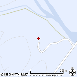 秋田県藤里町（山本郡）粕毛（上長場内）周辺の地図