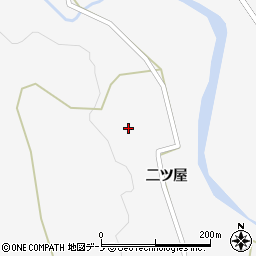 秋田県大館市雪沢二ツ屋12周辺の地図