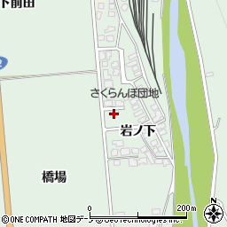 秋田県鹿角郡小坂町小坂岩ノ下101-5周辺の地図