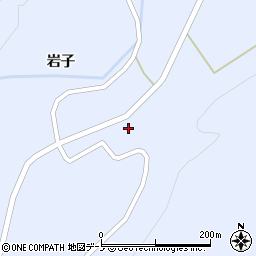 秋田県山本郡八峰町峰浜目名潟岩子18周辺の地図