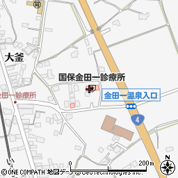 二戸市国民健康保険金田一診療所周辺の地図