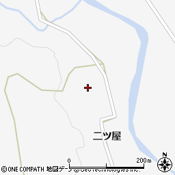 秋田県大館市雪沢二ツ屋8周辺の地図