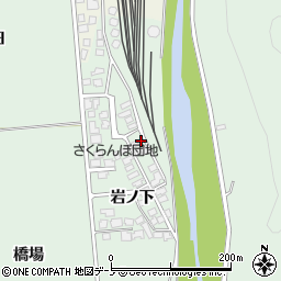 秋田県鹿角郡小坂町小坂岩ノ下周辺の地図
