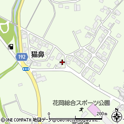 秋田県大館市花岡町猫鼻26-58周辺の地図