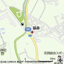 秋田県大館市花岡町猫鼻26-28周辺の地図