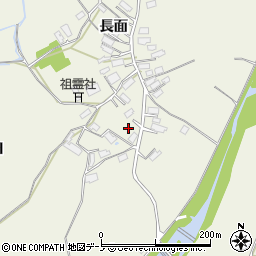 秋田県大館市釈迦内長面16-2周辺の地図