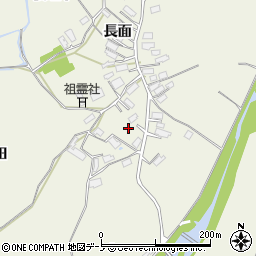 秋田県大館市釈迦内長面16周辺の地図