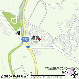 秋田県大館市花岡町猫鼻26-48周辺の地図