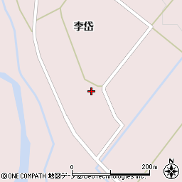 秋田県大館市早口李岱一本杉34周辺の地図