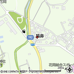 秋田県大館市花岡町猫鼻26-61周辺の地図