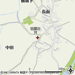 秋田県大館市釈迦内長面2-1周辺の地図