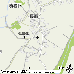 秋田県大館市釈迦内長面23-1周辺の地図