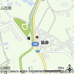 秋田県大館市花岡町猫鼻26-24周辺の地図