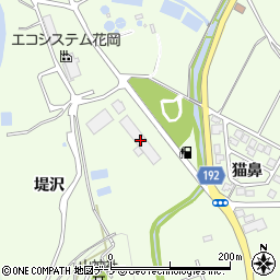 秋田県大館市花岡町堤沢57周辺の地図