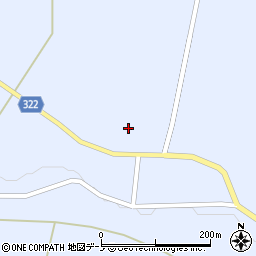 秋田県藤里町（山本郡）粕毛（端家）周辺の地図