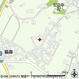 秋田県大館市花岡町猫鼻周辺の地図