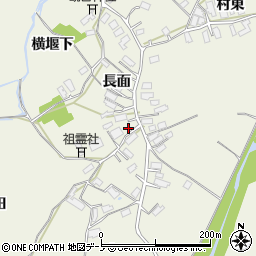 秋田県大館市釈迦内長面30周辺の地図