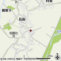 秋田県大館市釈迦内長面62周辺の地図