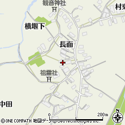 秋田県大館市釈迦内長面33周辺の地図