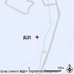 秋田県鹿角郡小坂町上向長沢周辺の地図