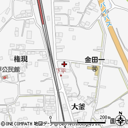 岩手県二戸市金田一大釜68-2周辺の地図