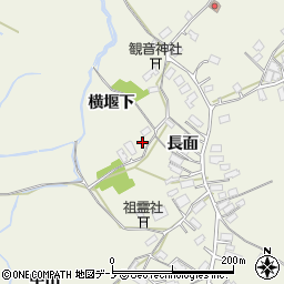 秋田県大館市釈迦内長面56周辺の地図