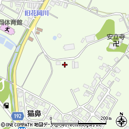 秋田県大館市花岡町猫鼻82周辺の地図