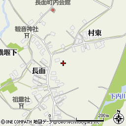 秋田県大館市釈迦内長面60周辺の地図
