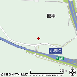 秋田県鹿角郡小坂町小坂館平周辺の地図