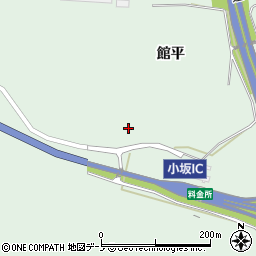 秋田県小坂町（鹿角郡）小坂（館平）周辺の地図