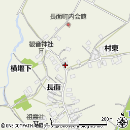 秋田県大館市釈迦内長面48周辺の地図