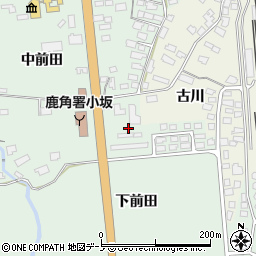 秋田県鹿角郡小坂町小坂下前田周辺の地図