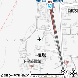 岩手県二戸市金田一権現31周辺の地図